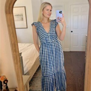 Peregrine Midi Dress- by Anthropologie XS